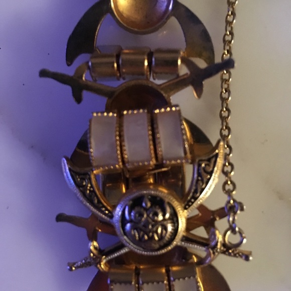 Vintage Damascene Gothic Monster Bracelet - Picture 7 of 8